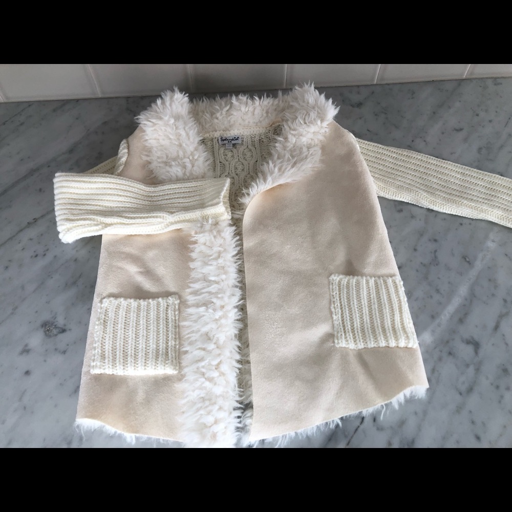 Splendid Faux Fur Sweater Jacket - Sold Out